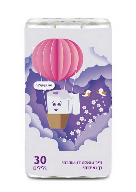 נייר טואלט כדור פורח - 30 יחידות