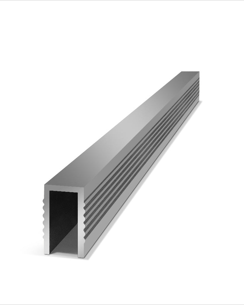 פרופיל אלומיניום U 10X18