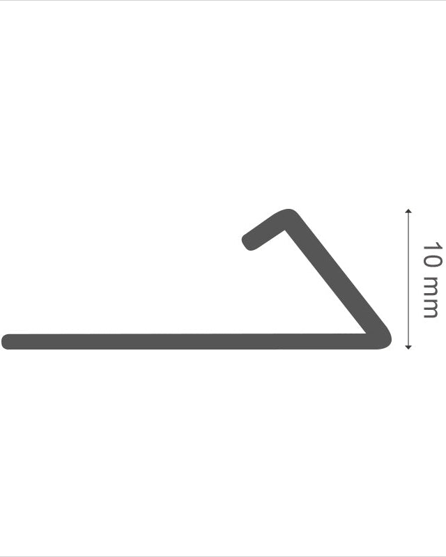 פרופיל אלומיניום סף  גמר פרקט/שטיח 10 מ"מ