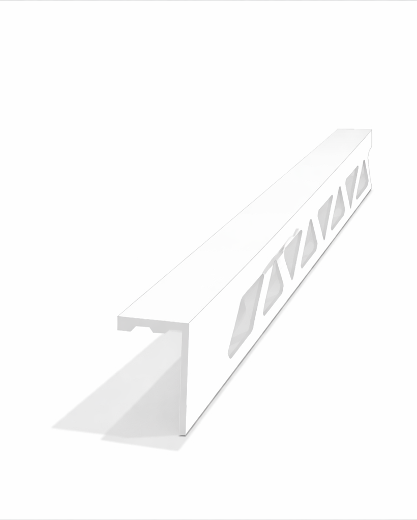 פרופיל שיש/פורצלן  אלומיניום פינה ישרה 13.2 מ"מ
