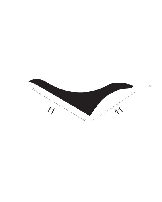 פרופיל זנב יונה פינתי  לקרמיקה11 X11 מ"מ