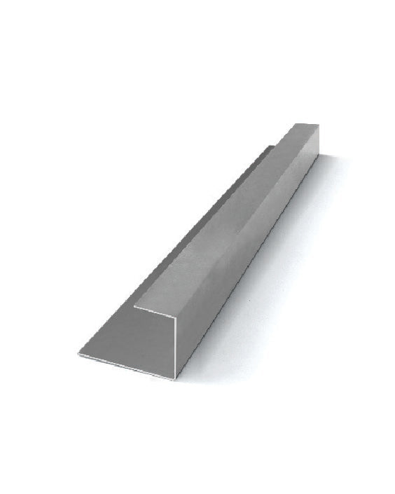 פרופיל שיש/פורצלן  אלומיניום פינה ישרה 5X12 מ"מ