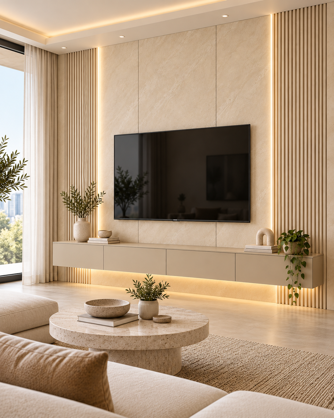חיפוי קיר פורניר בז׳ חולי בהיר  WPO-500-28
