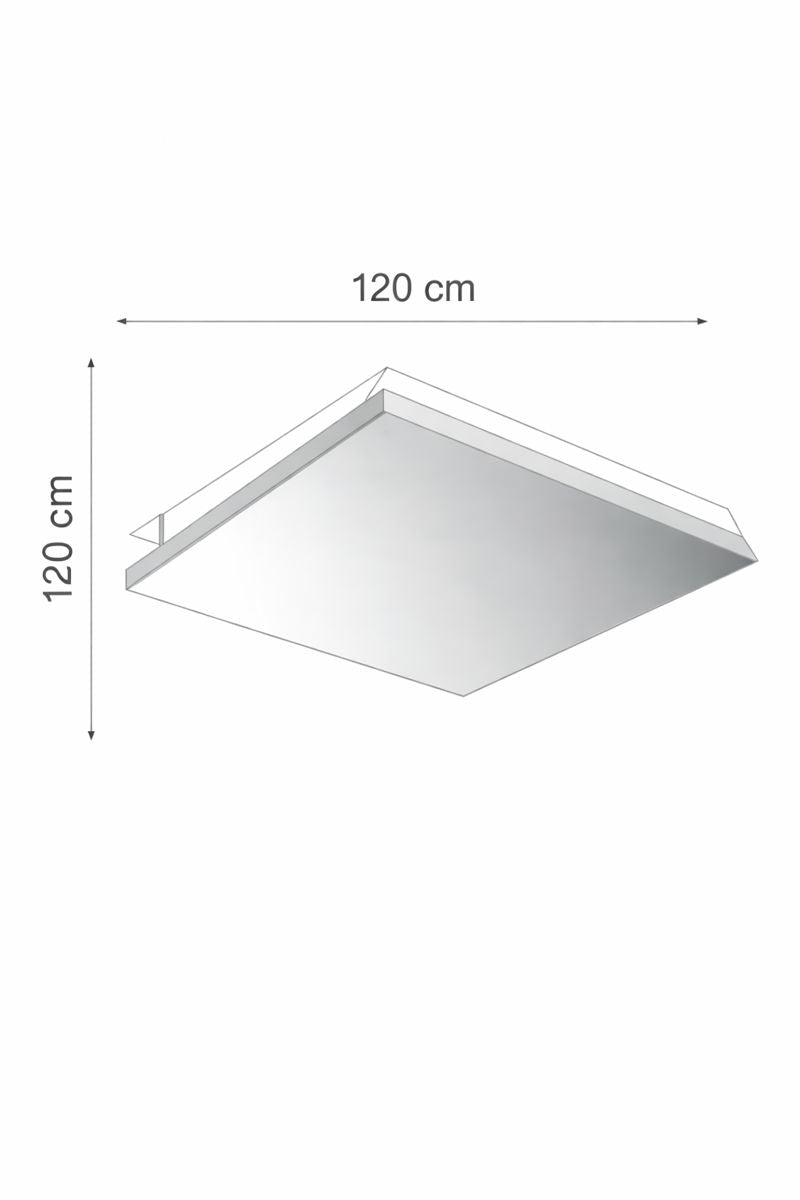 פתח שירות לגבס מלבני אלומיניום | 120/120
