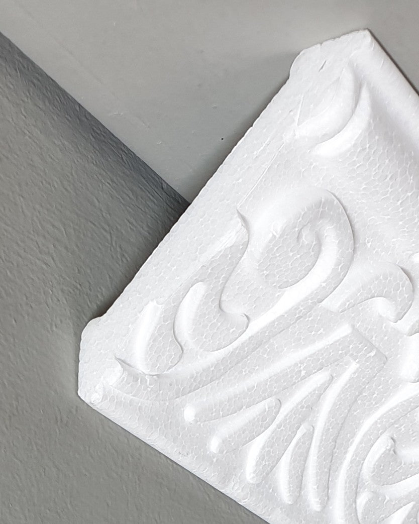 קרניז פוליסטירן דוגמת פרחים