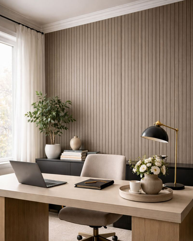 חיפוי קיר פורניר פסים