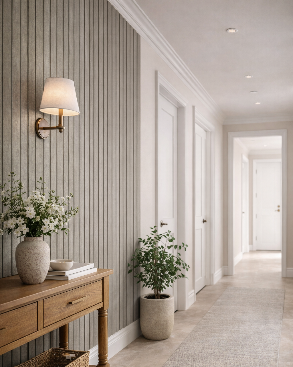 חיפוי קיר פורניר פסים