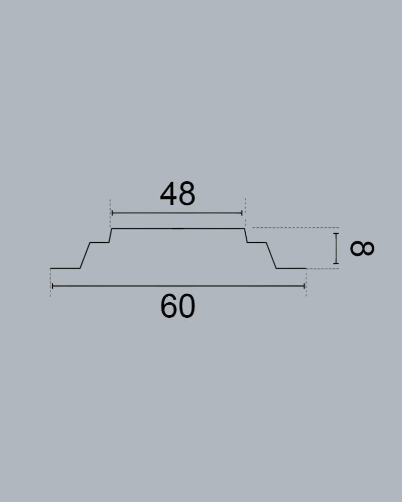 דום לתקרה מרובע מעוטר בפינות