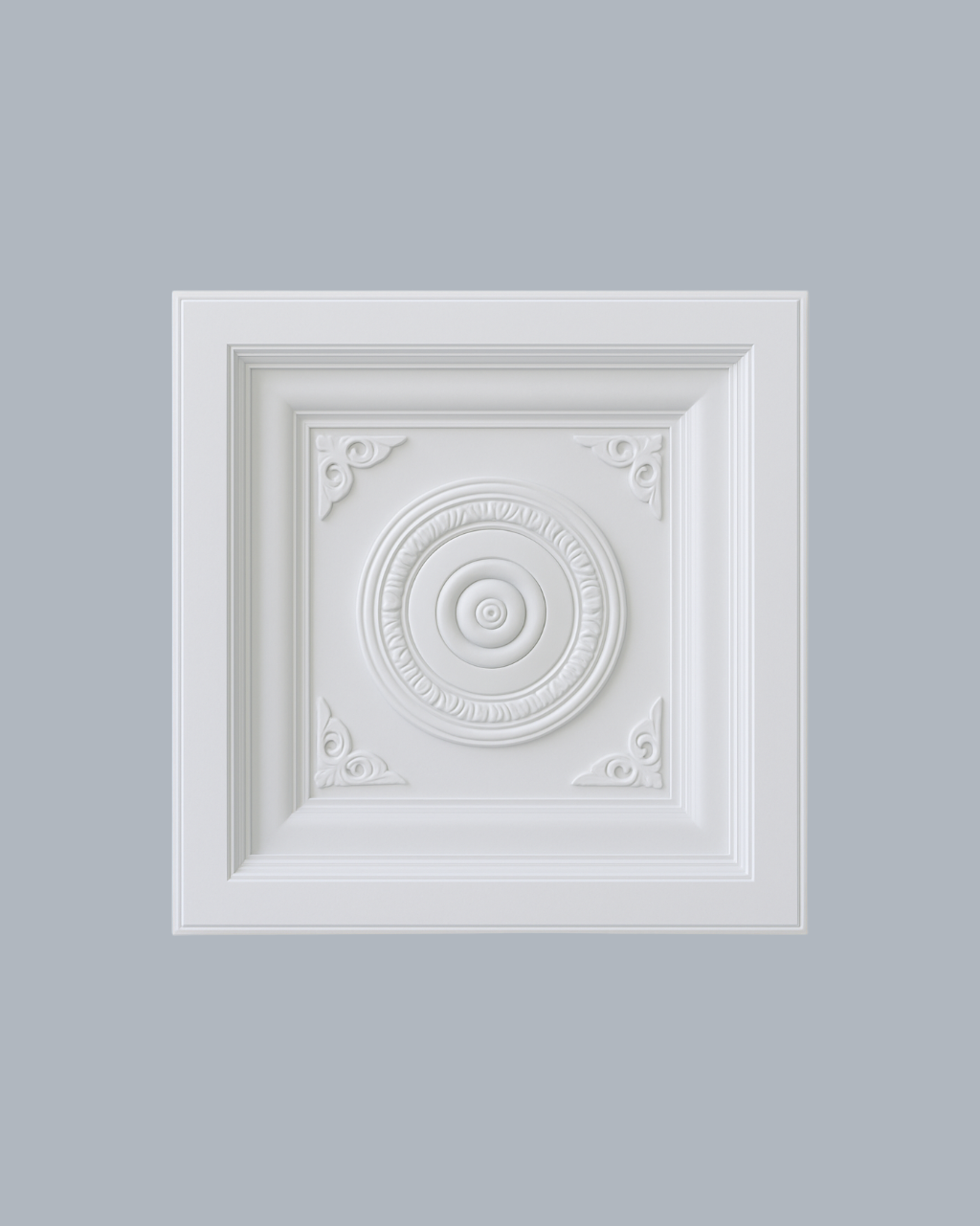 דום לתקרה מרובע מעוטר בפינות