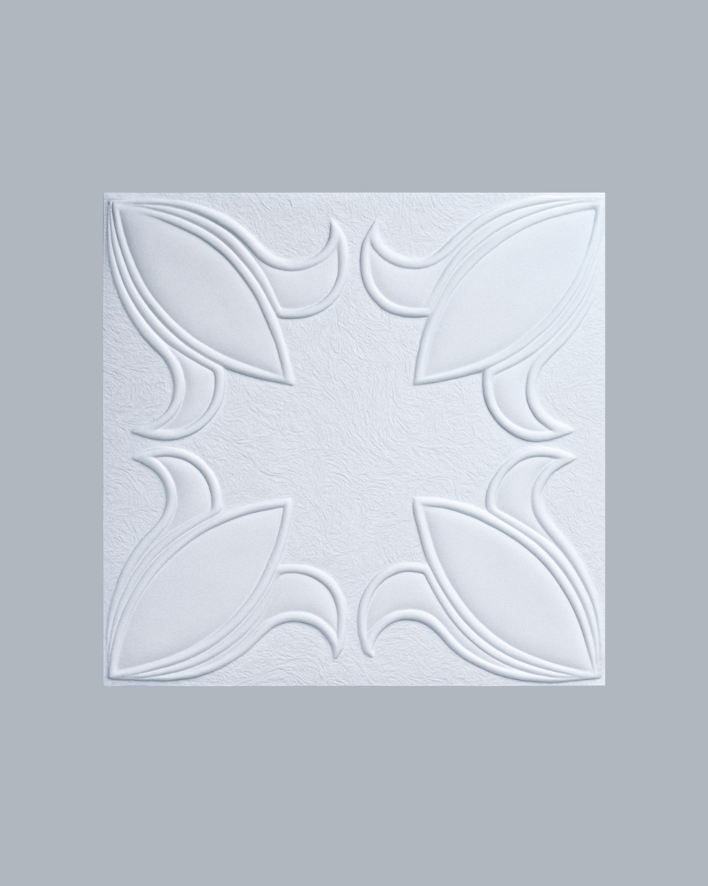 חיפוי תקרה פוליסטרין דגם ארבע עלים