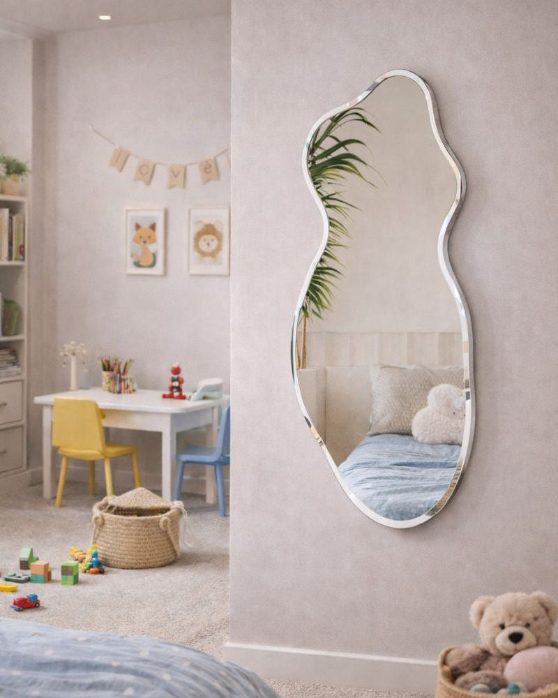 מראת קיר מעוצבת טבעי ואורגני