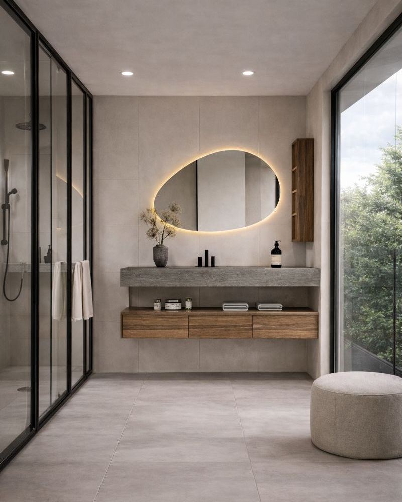 מראת קיר מעוצבת בסטייל סופר עכשווי