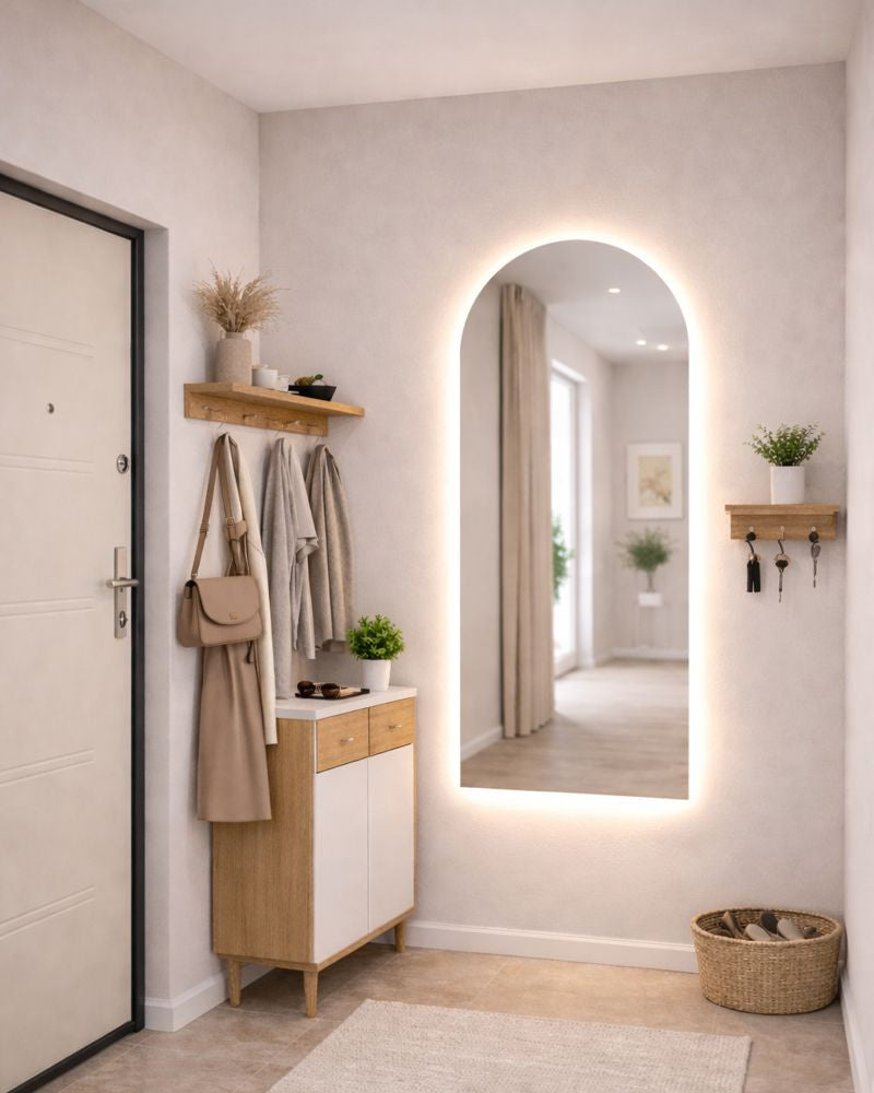 מראת קיר מעוצבת בסגנון מינימליסטי מודרני