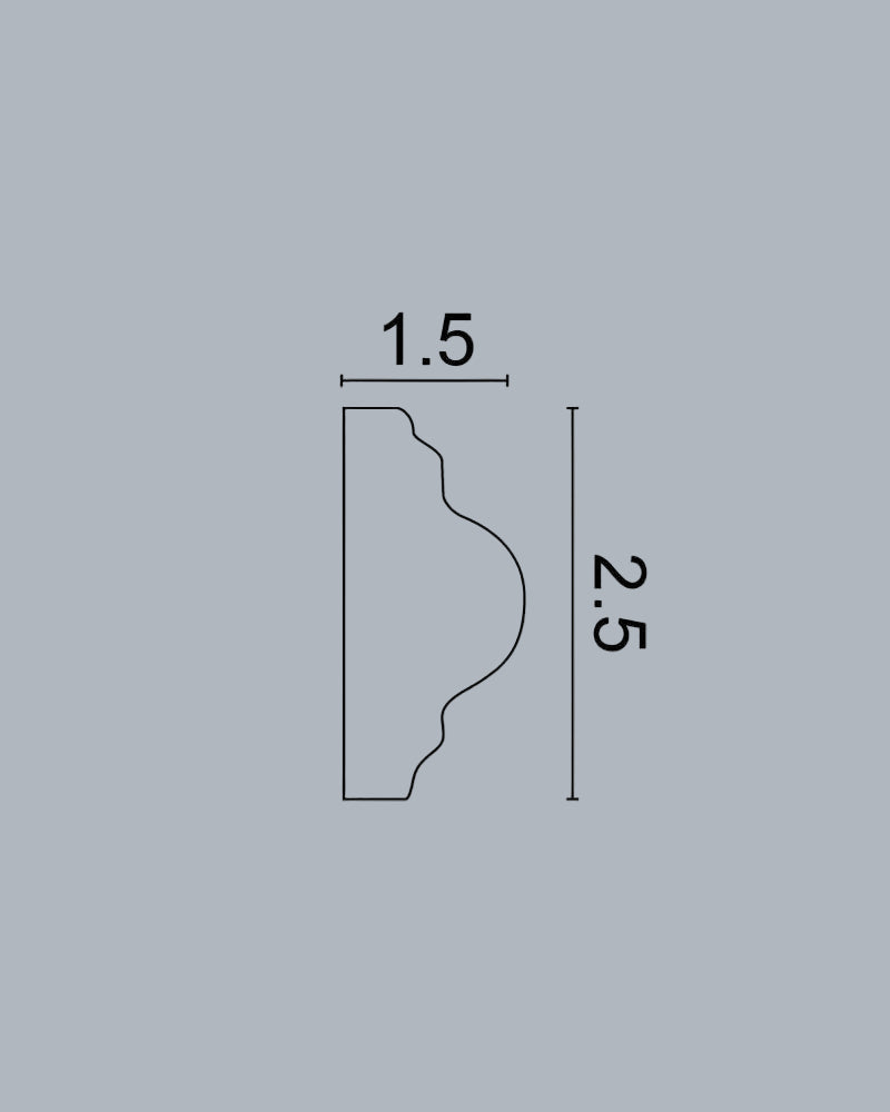 סרגל מסגרת קיר פולימר בסגנון אביב
