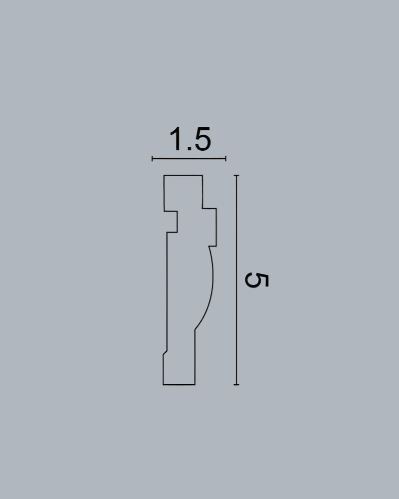 סרגל מסגרת קיר פולימר PP-550