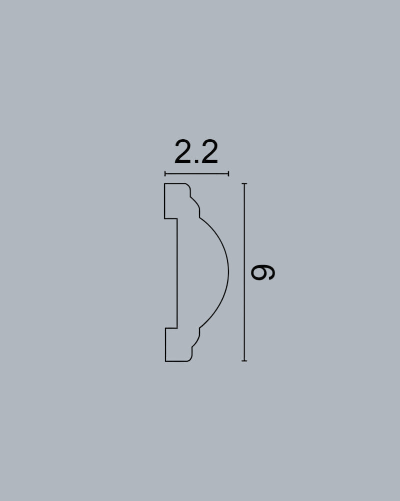 סרגל מסגרת קיר פולימר PP-605