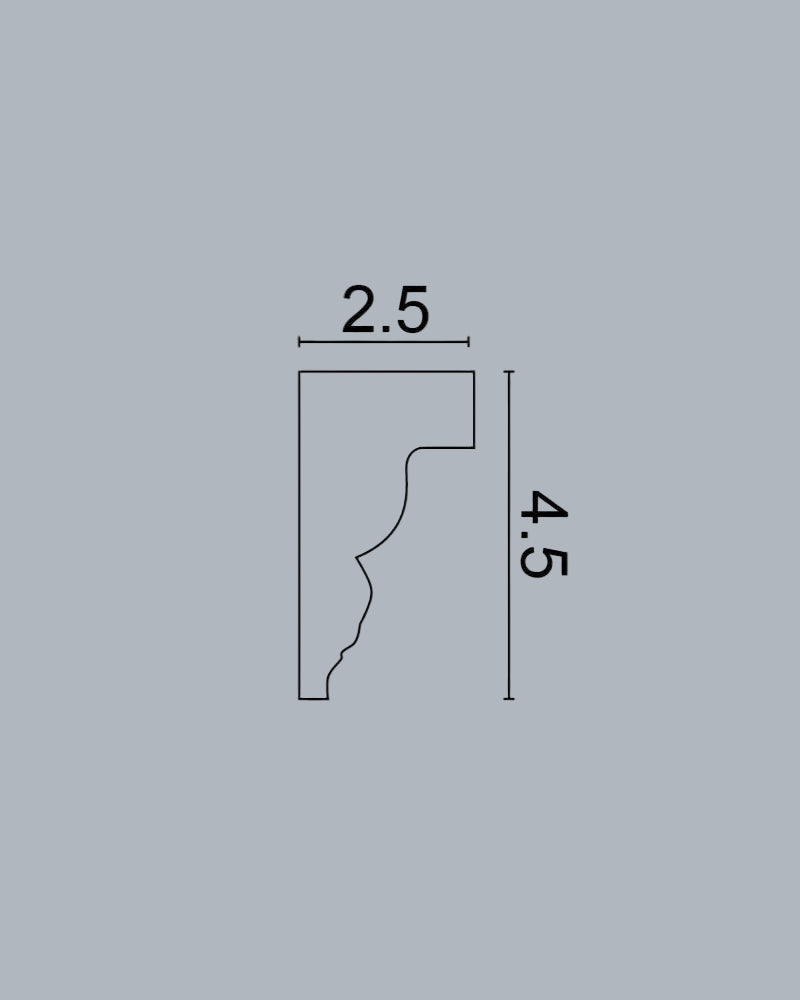 סרגל מסגרת קיר פולימר בדימוי מדורג