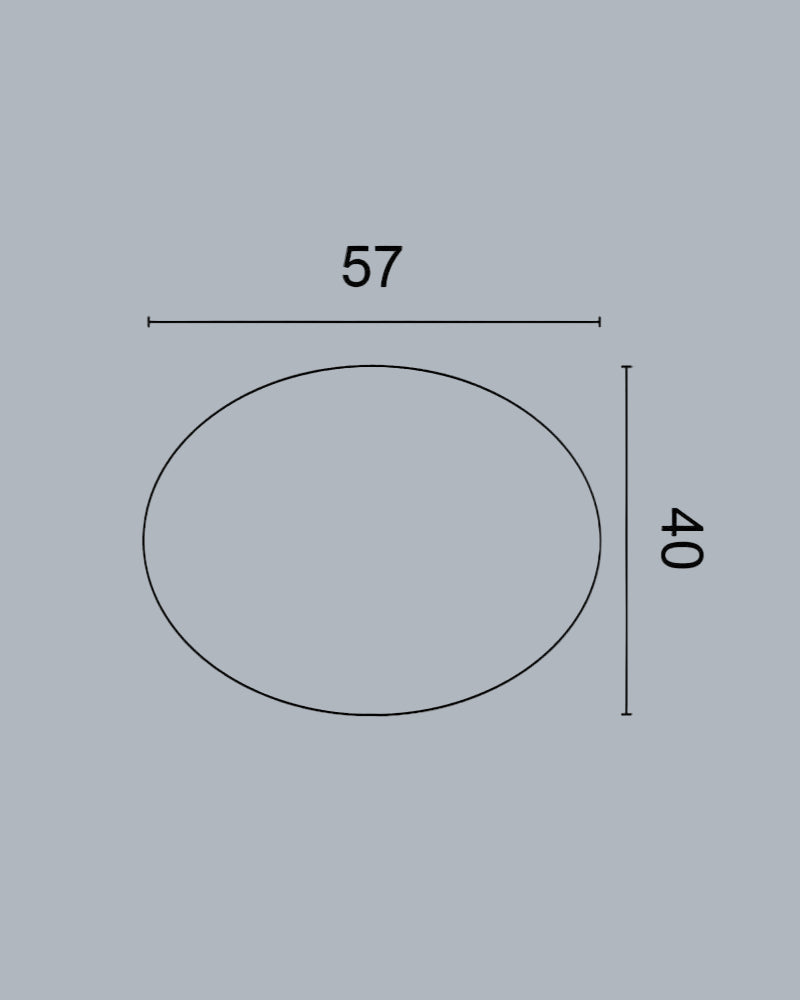 רוזטה פוליסטרין סגנון אליפסה מעוטרת