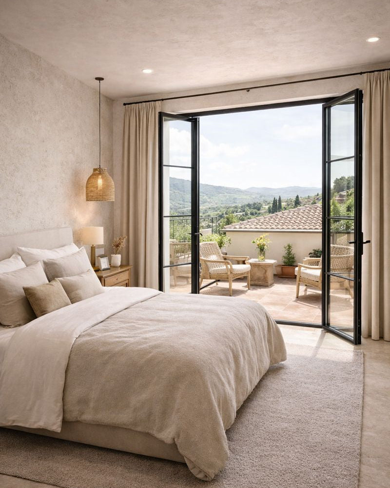 חיפוי קיר גמיש דמוי בטון שמנת