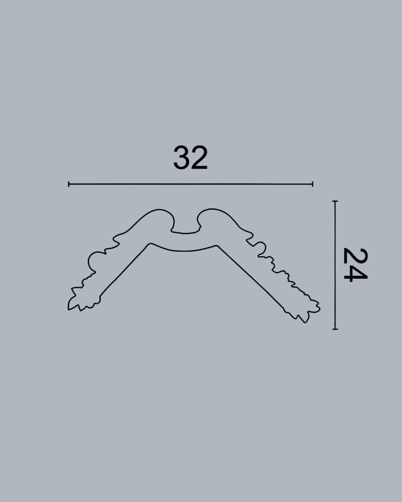 C4411-11 פינה פוליאוריטן כנפי מלאך