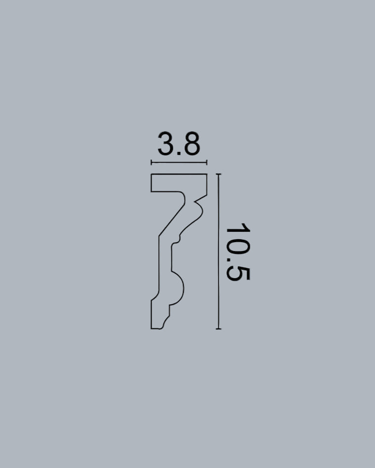 סרגל מסגרת קיר פוליאוריטן P-1040