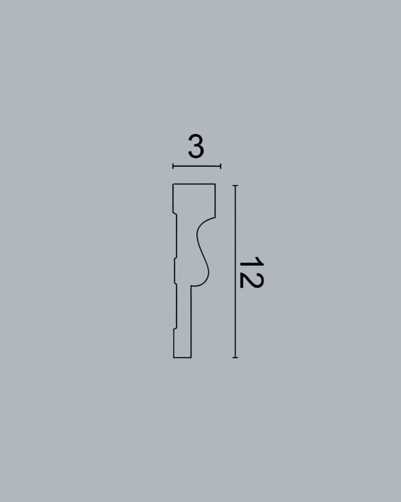 סרגל מסגרת קיר פוליאוריטן P-329