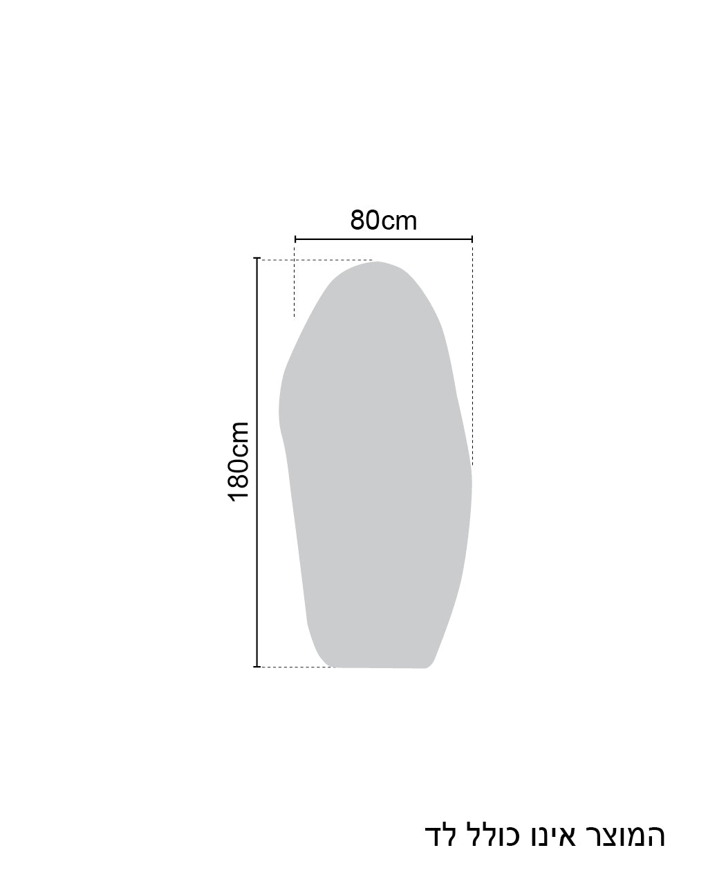 מראת קיר מעוצבת בצורה טבעית א-סימטרית