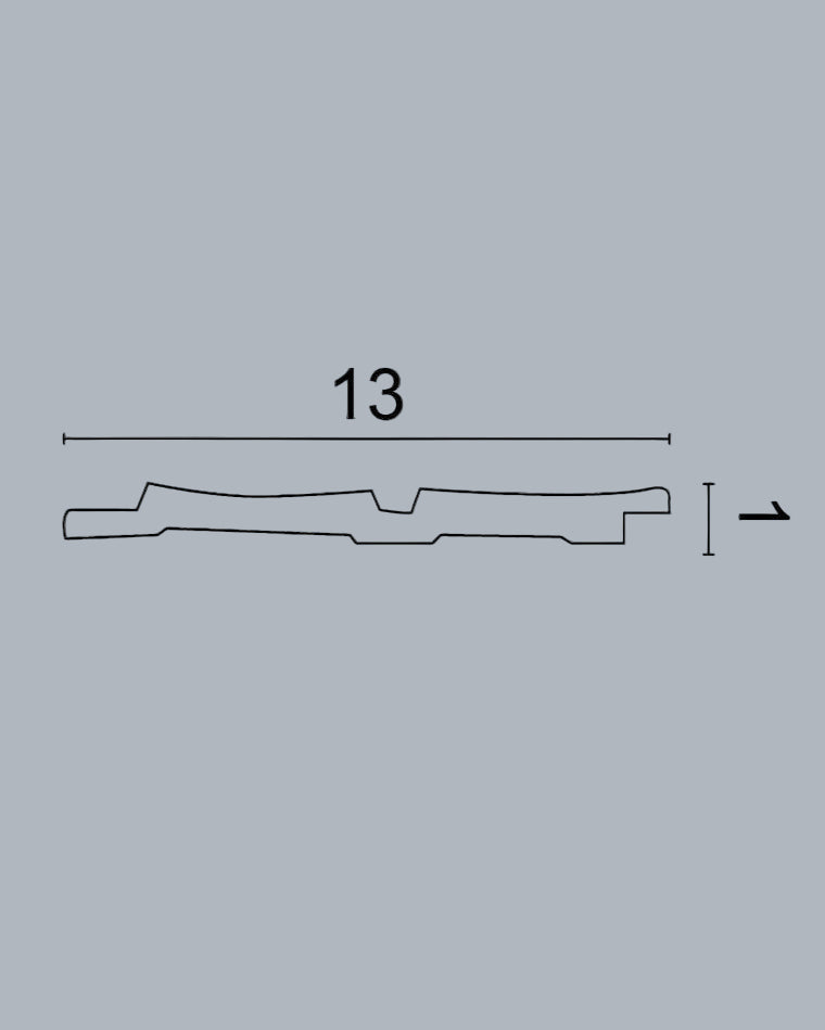 חיפוי קיר פסים בגוון ברונזה עם חריץ שחור