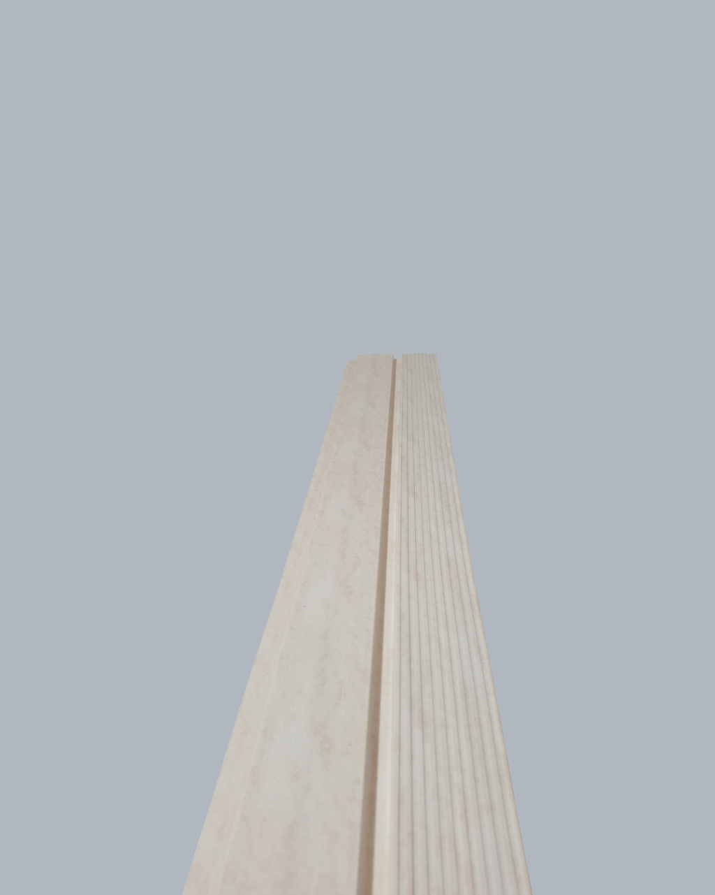 חיפוי קיר פסים בגוון שמנת עם פסים רחבים