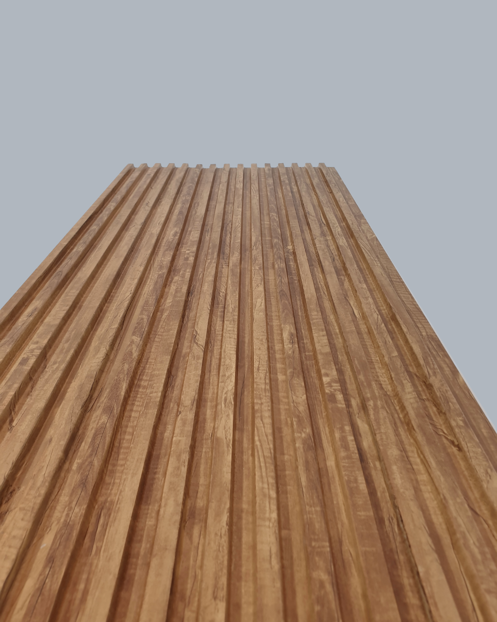 חיפוי קיר פסים צבע עץ טבעי