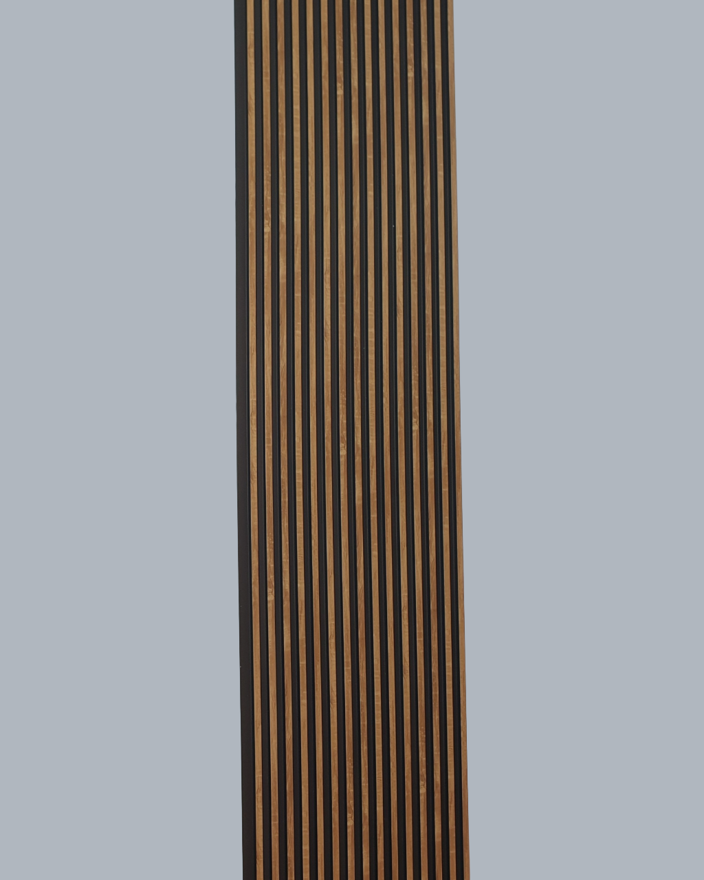 חיפוי קיר פסים צבע עץ כהה משולב שחור