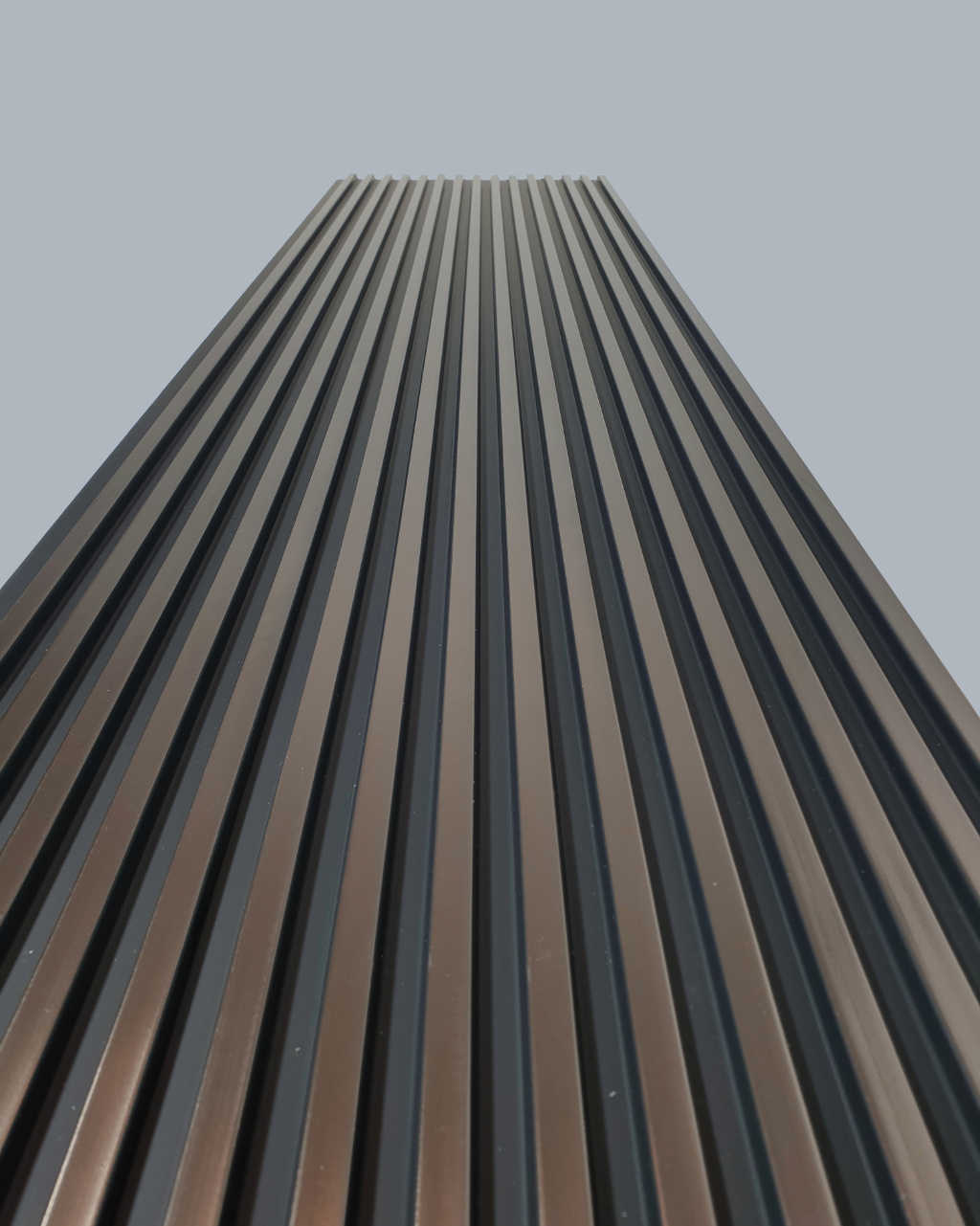 חיפוי קיר פסים דמוי ברונזה עם פסים שחורים