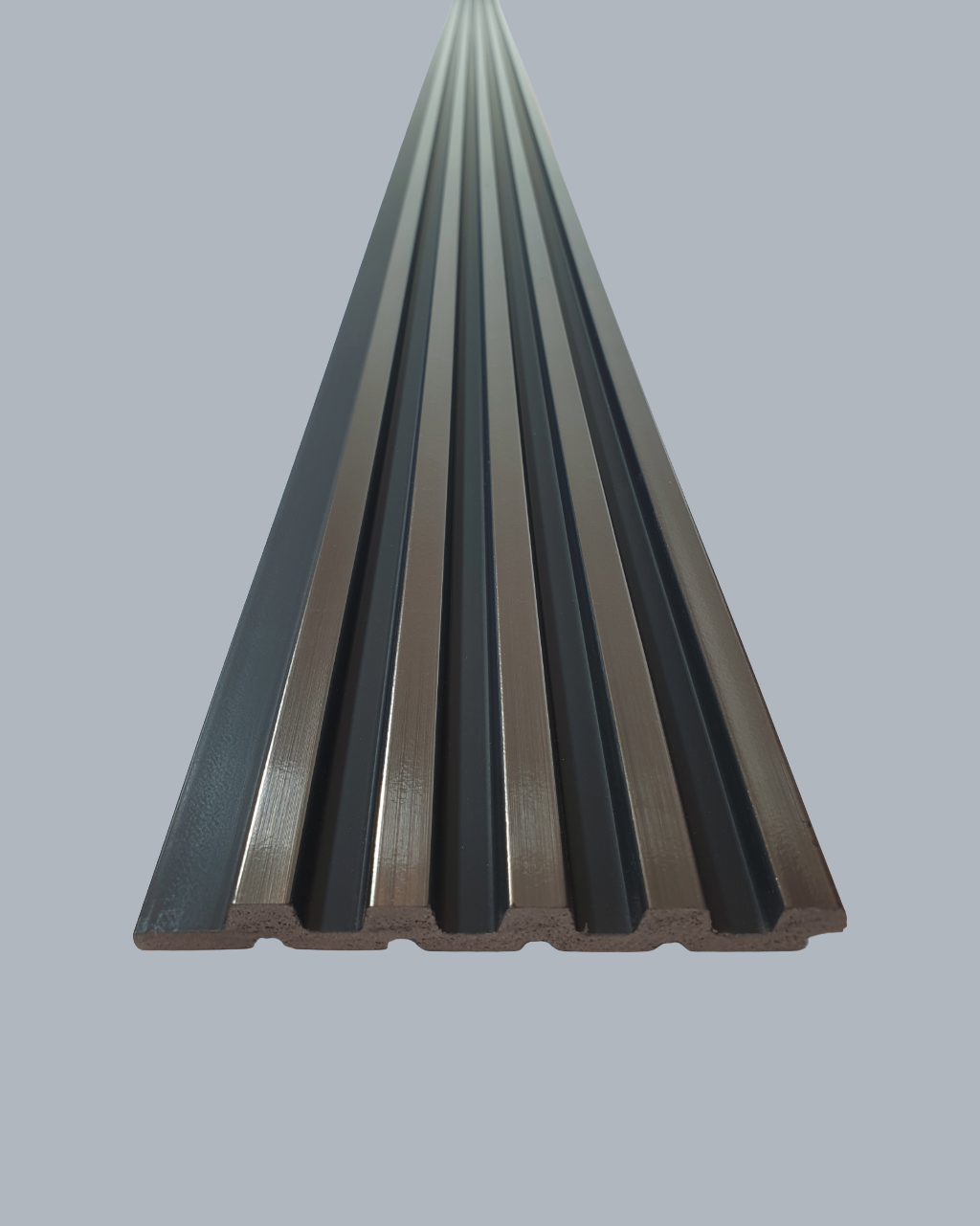 חיפוי קיר פסים דמוי ברונזה עם פסים שחורים