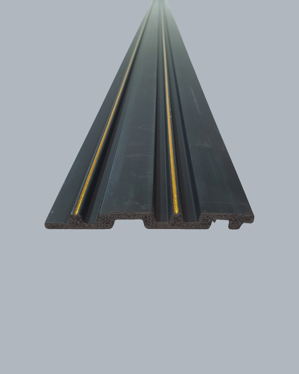 חיפוי קיר פסים צבע שחור עם פסי זהב