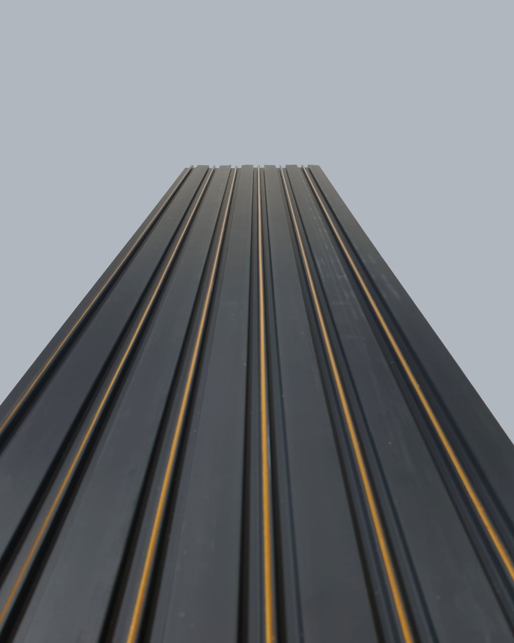 חיפוי קיר פסים צבע שחור עם פסי זהב