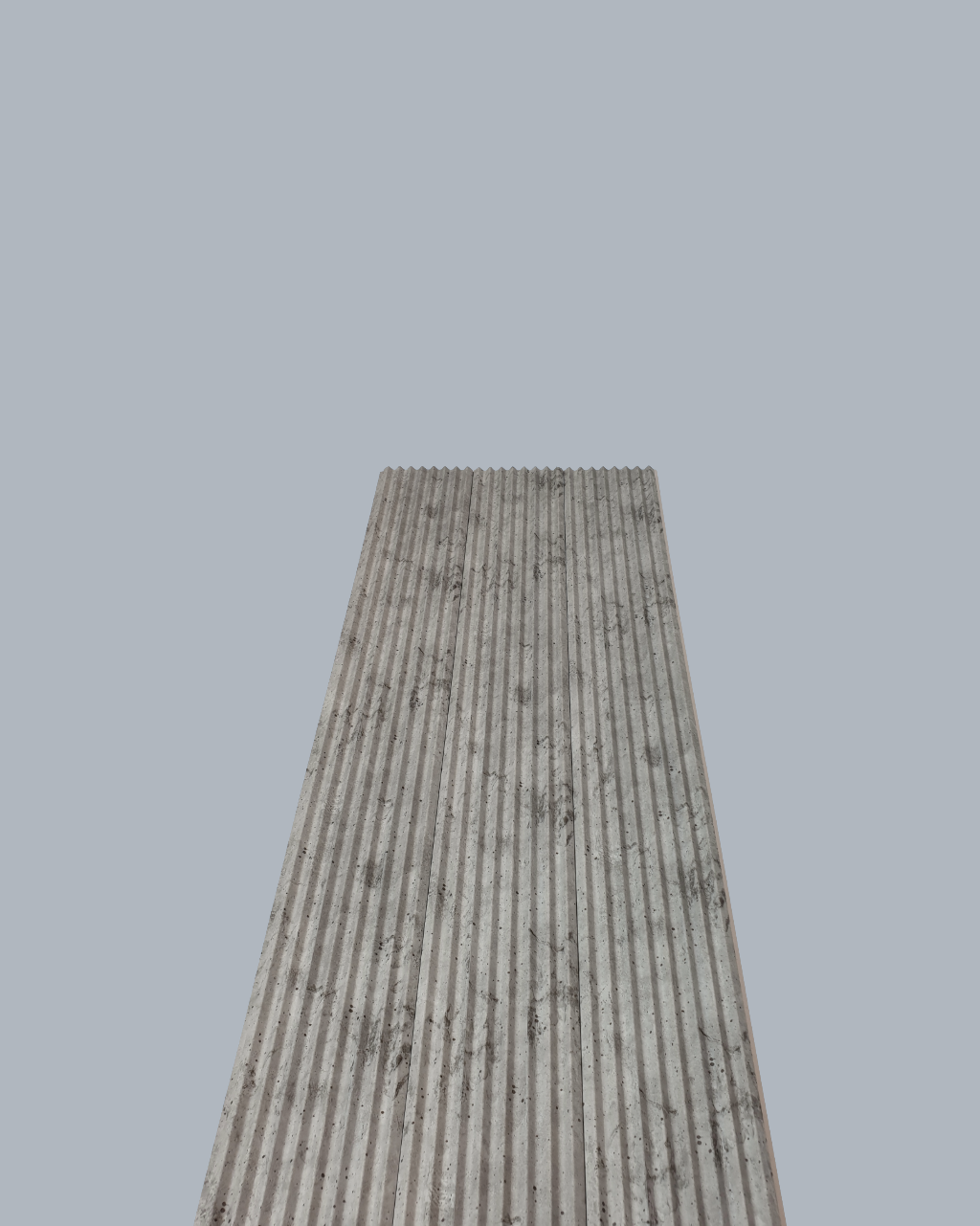 חיפוי קיר פסים דמוי בטון גלי אפור