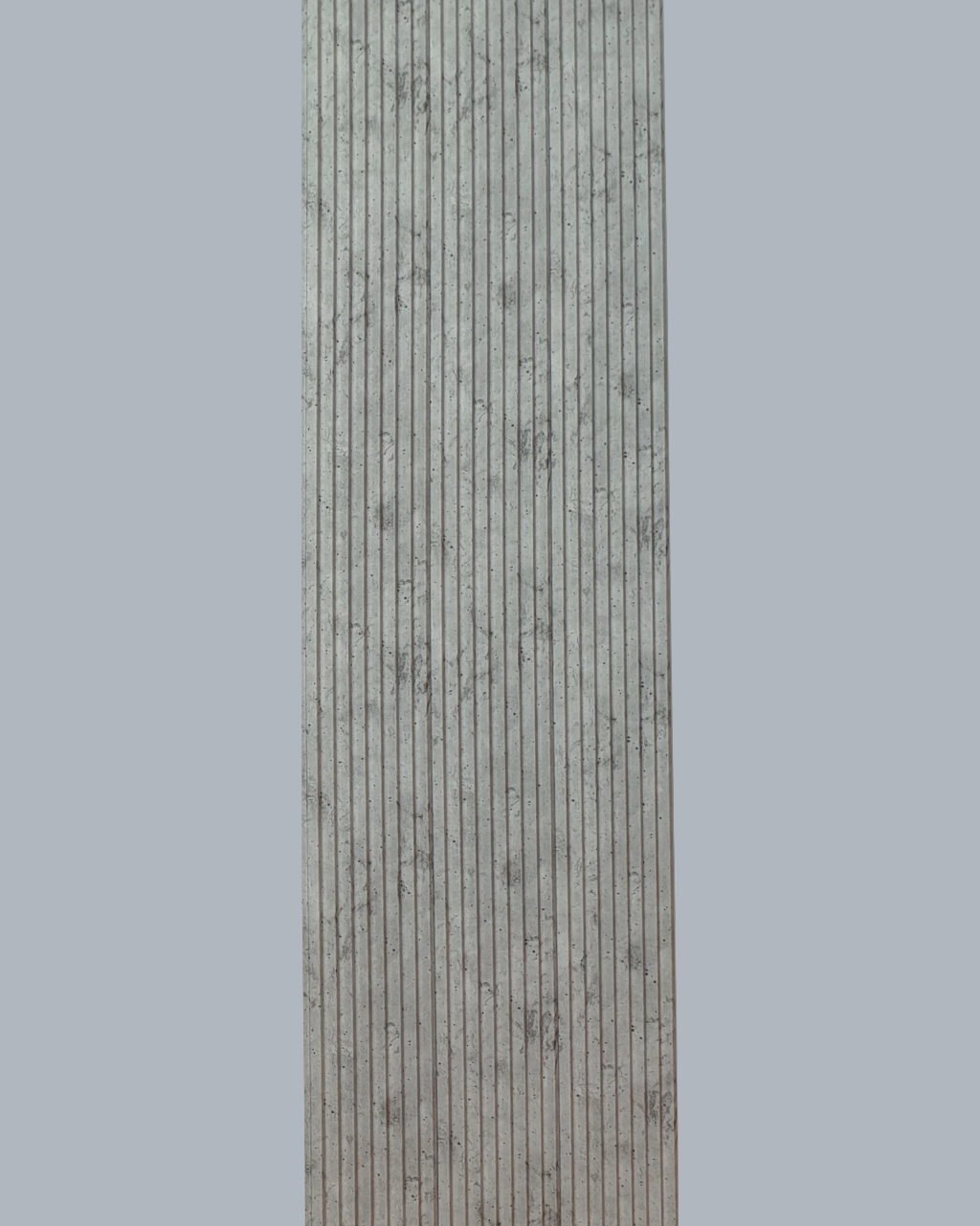 חיפוי קיר פסים דמוי בטון גלי אפור