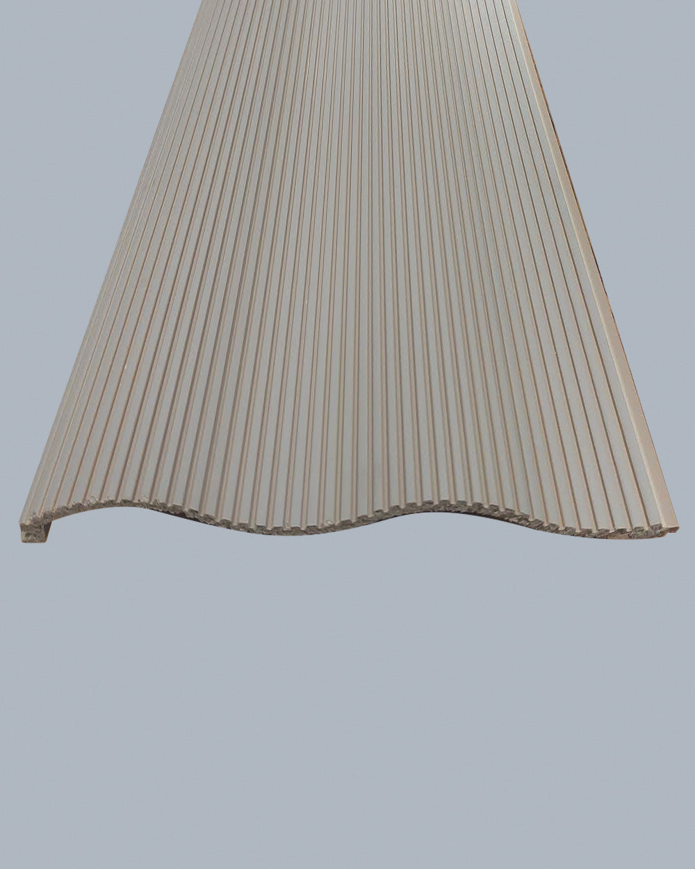 חיפוי קיר גלי צבע אפרפר בטון