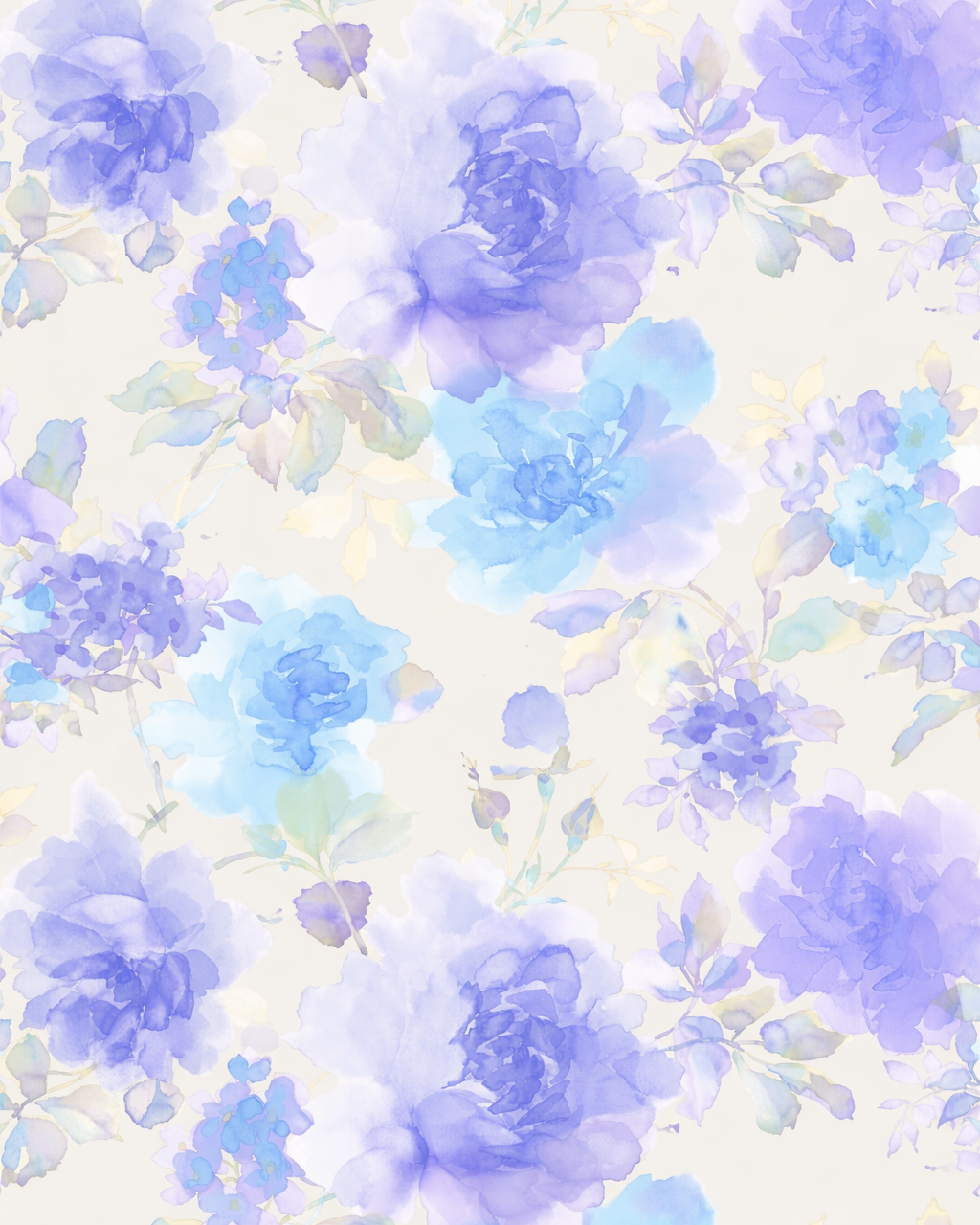 טפט פרחוני תכלת NVP279203