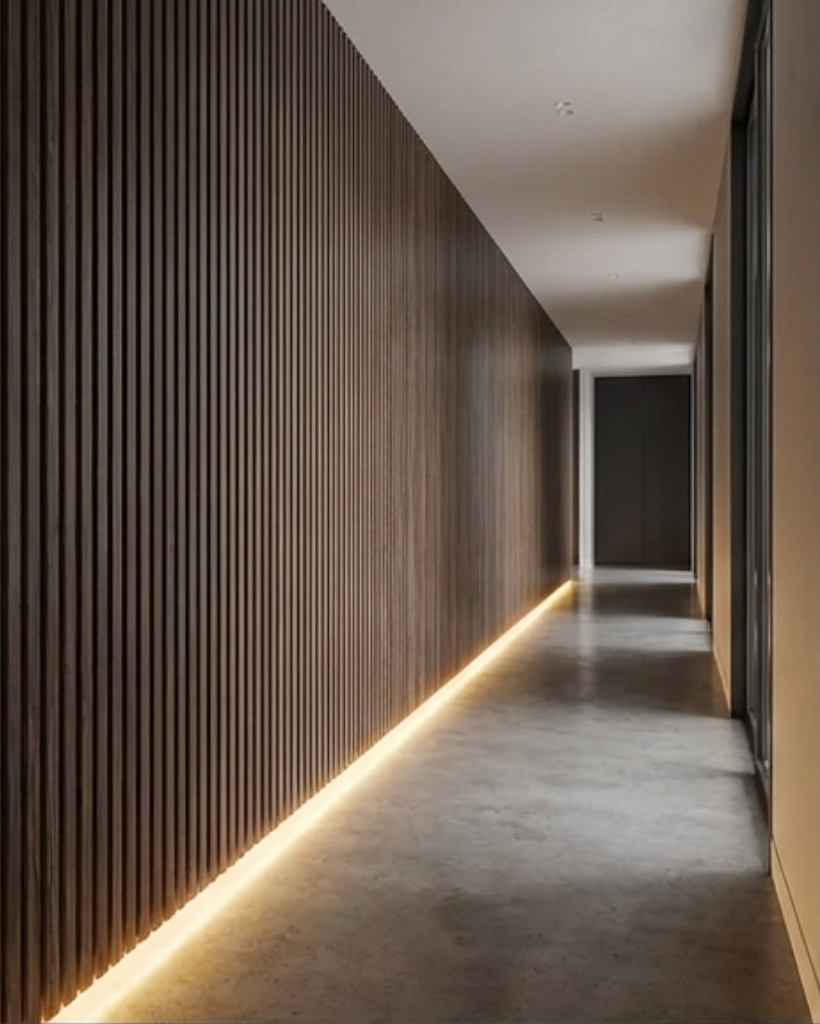 חיפוי קיר פורניר פסים