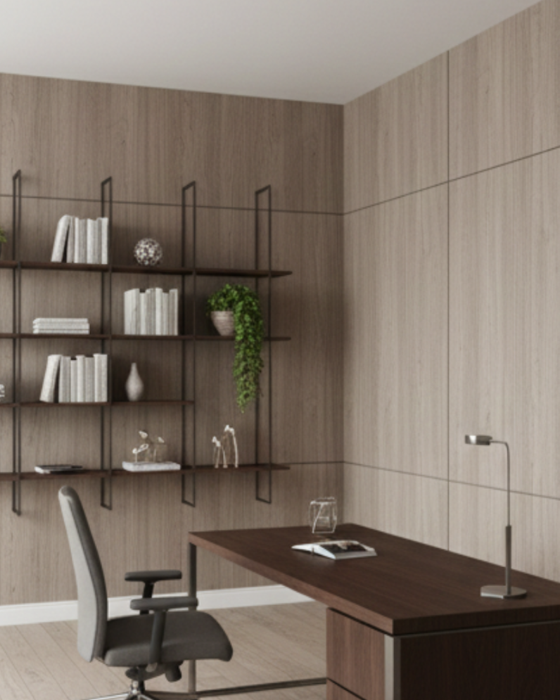 חיפוי קיר פורניר חלק