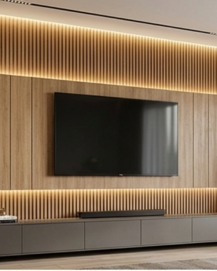 חיפוי קיר פורניר חלק