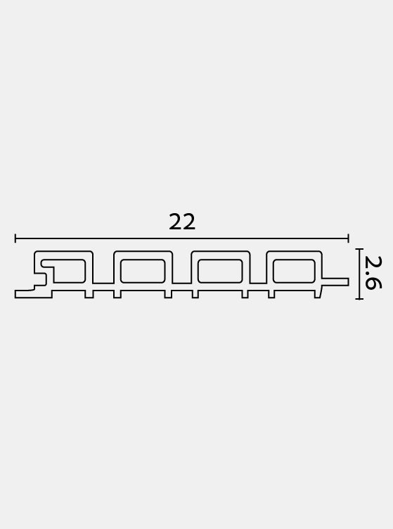 חיפוי קיר פולימרי אלון מוקה WPX-02